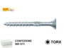 Vite Truciolare Tsp Impronta Torx Tx20 Zincate pz. 500 mm.4,0 x varie lunghezze | Tecfi